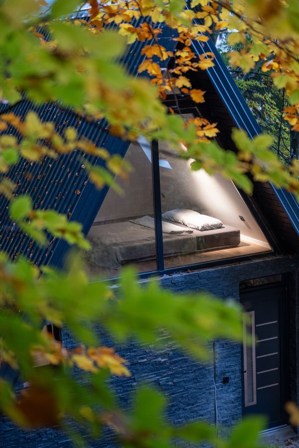 Continental Cabin and the autumn forest around it